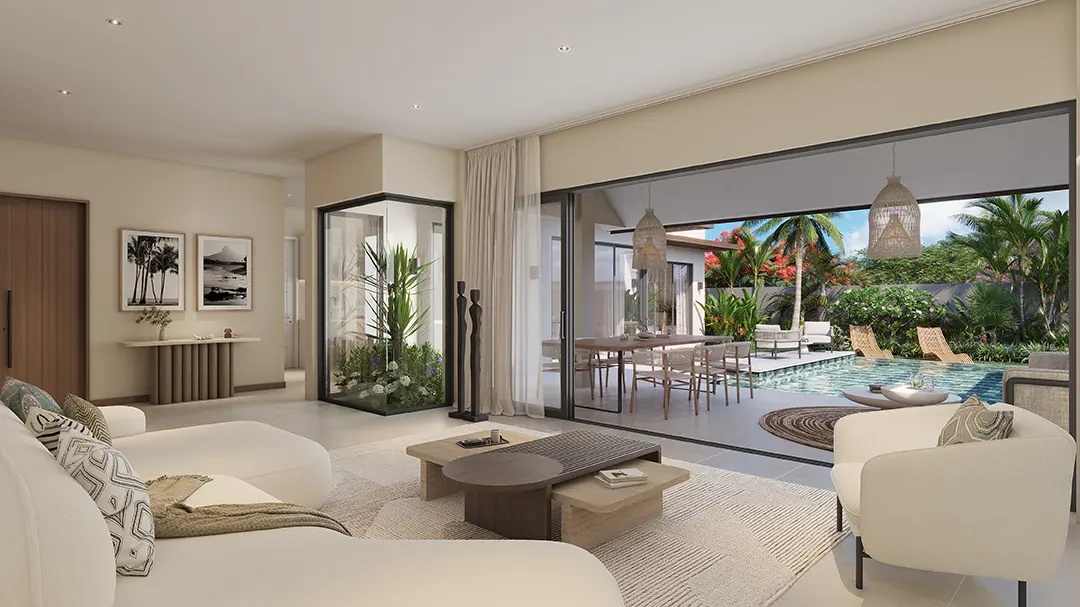 palms villa interior